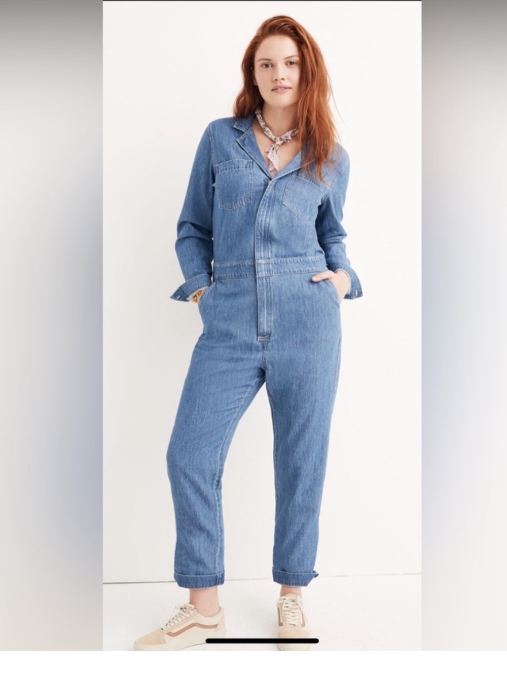 Madewell Denim Coverall Jumpsuit